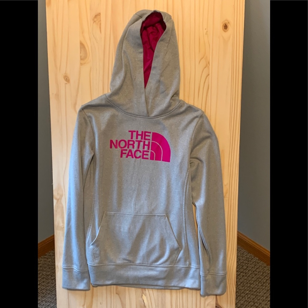 North Face hooded sweatshirt SZ M.